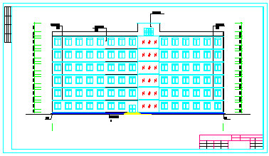 某学校全套教学楼结构cad规划图纸_图1