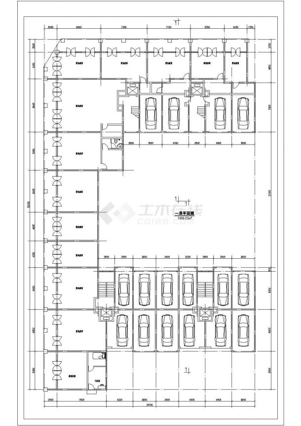 上海市某商业住宅16楼建筑工程设计CAD图（含总平面设计图）-图一