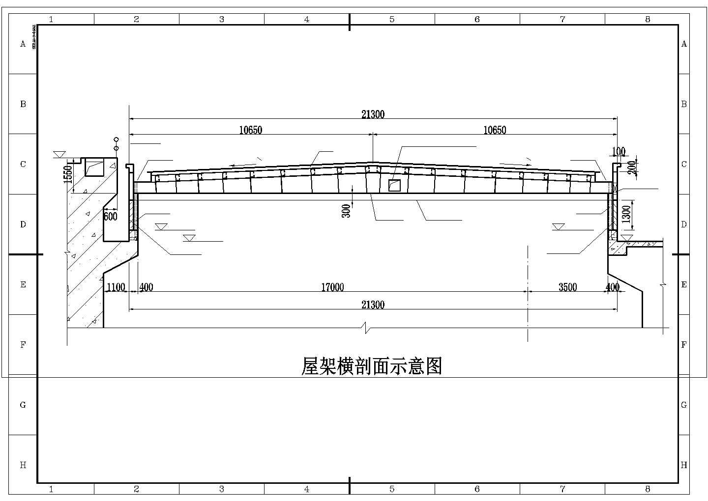 某水力发电厂钢结构工程CAD设计施工图