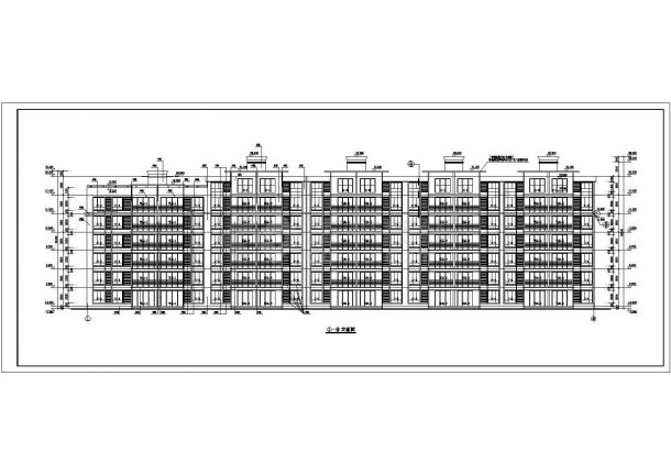 某南方小区高层公寓楼建筑设计施工全套方案CAD图纸-图一