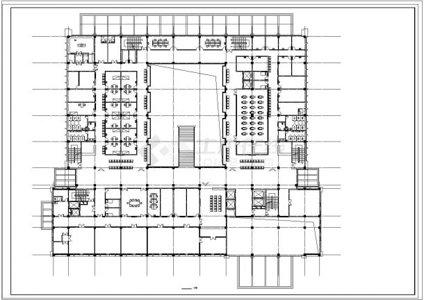 某医院12层综合楼建筑cad施工方案设计图-图一