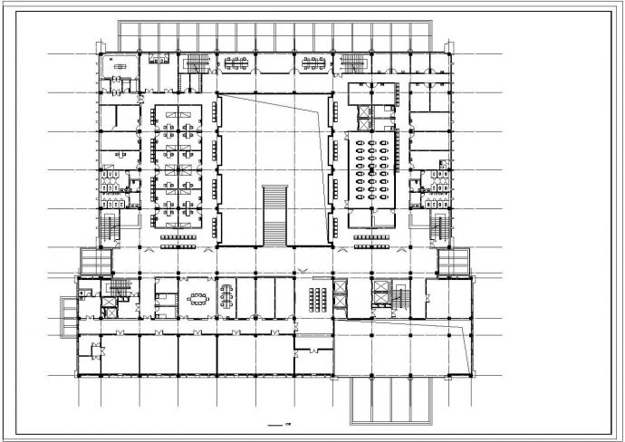 某医院12层综合楼建筑cad施工方案设计图_图1