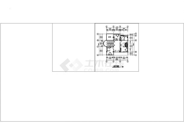 某地农村别墅建筑设计cad施工图纸-图一