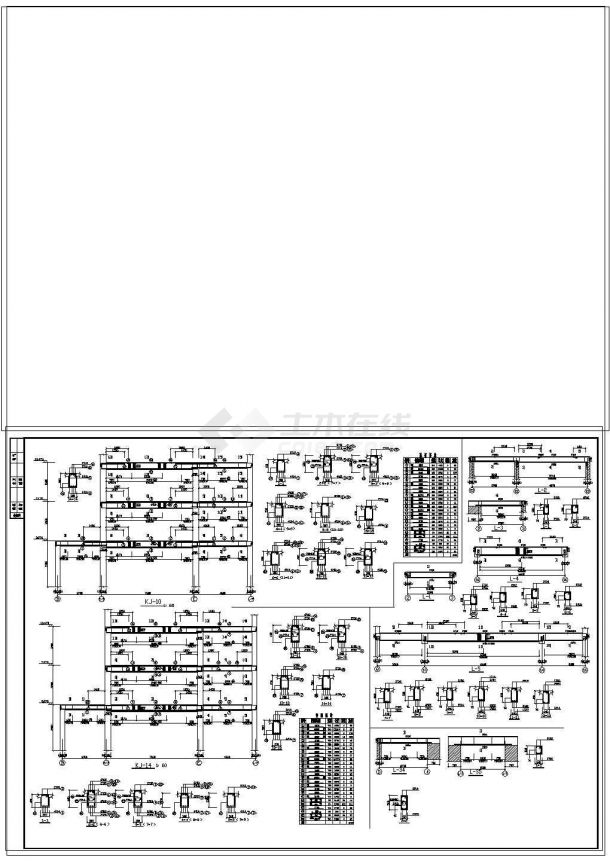 某中医院框架结构门诊楼设计CAD施工图-图二