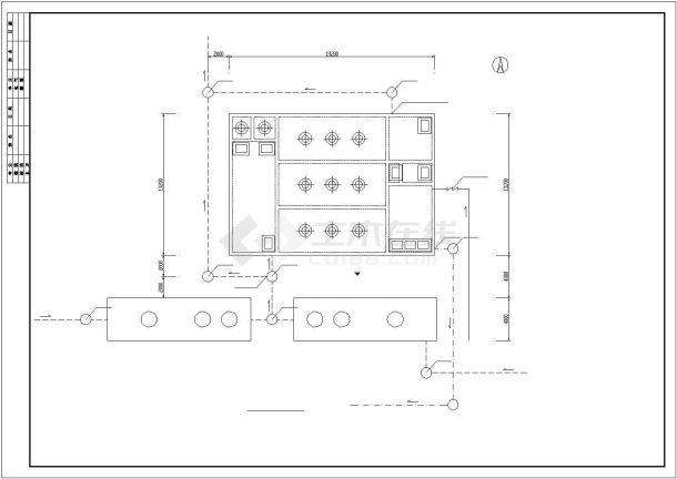 某小区中水处理方案设计施工CAD图纸-图一