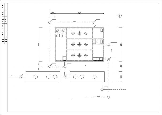 某小区中水处理方案设计施工CAD图纸_图1