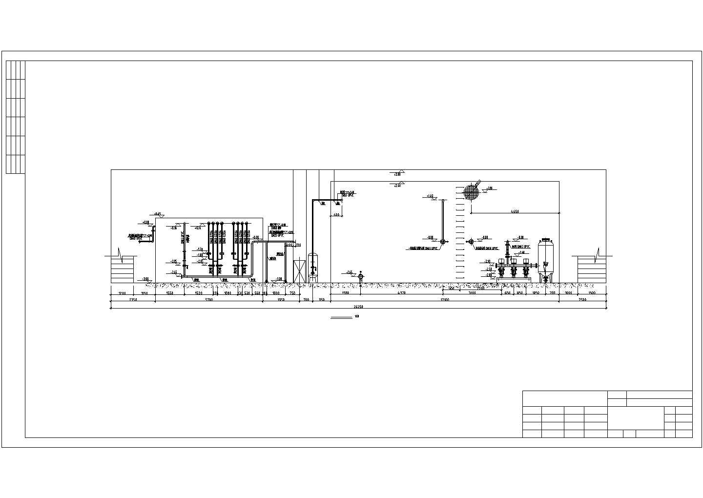 某中水处理系统设计施工投标CAD图纸