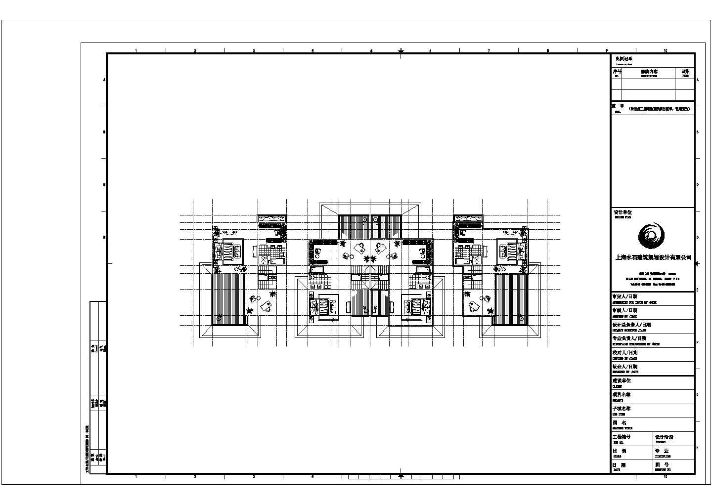 某城市类独栋别墅建筑户型设计施工CAD图纸