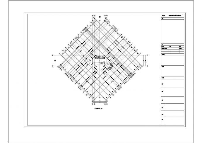 某城中高层新古典建筑户型全套设计施工CAD图纸_图1