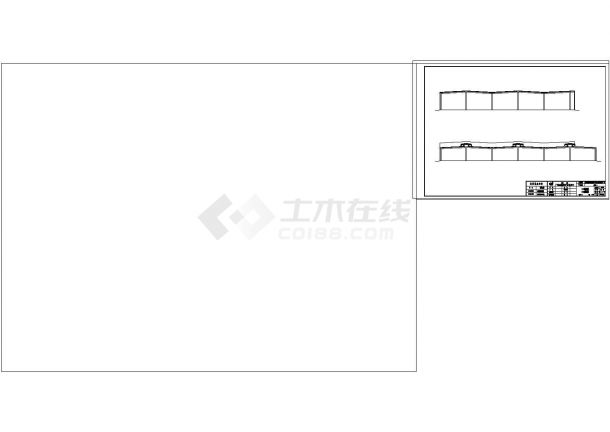厂房设计_某公司车间一号厂房钢结构CAD 图纸-图一