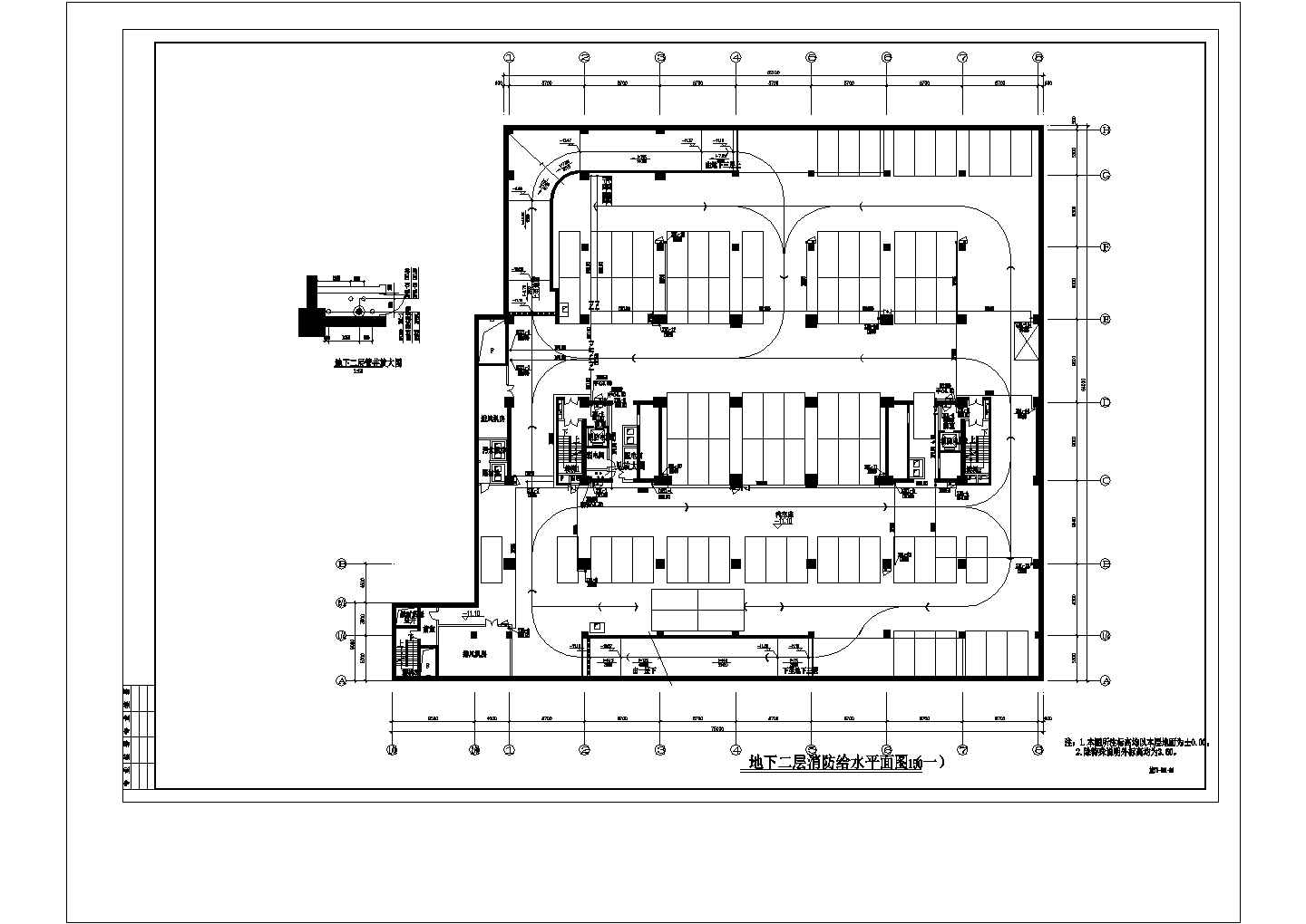 办公楼设计_某18层办公楼给排水设计cad施工图