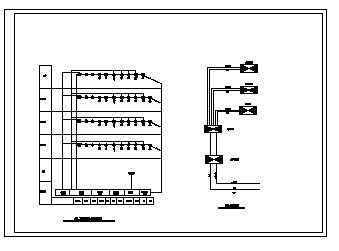 某单层钢结构库房电气施工cad图(含消防设计)-图二