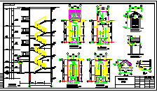 六层加跃层住宅楼建筑施工CAD设计图_图1