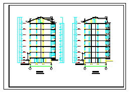 某地六层住宅楼建筑设计CAD图纸_图1
