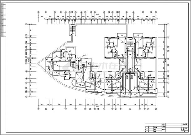 电气设计_某地区高层商住楼电气设计CAD图-图二