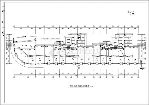 电气设计_商住楼电气CAD图纸-图二