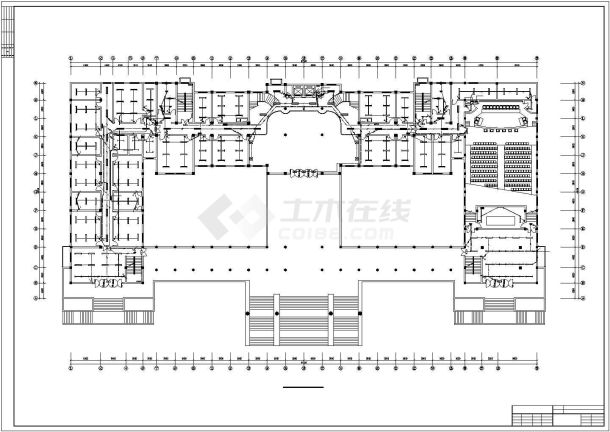 六层办公楼全套电气施工cad图，共十八张-图二