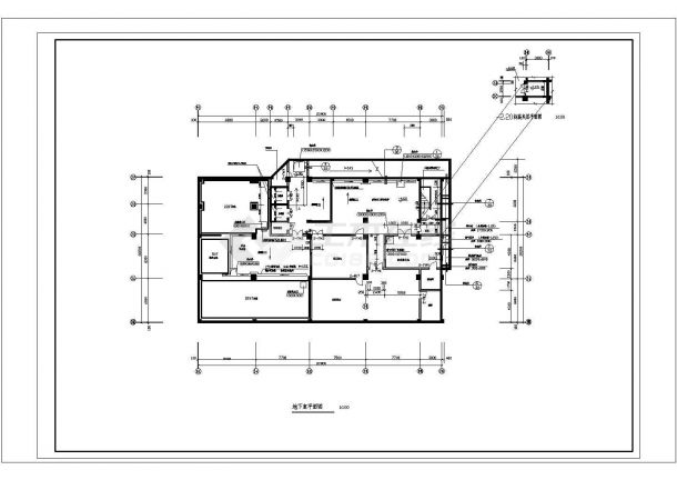 13层三星级宾馆建筑设计CAD施工图（含地下室设计）-图一