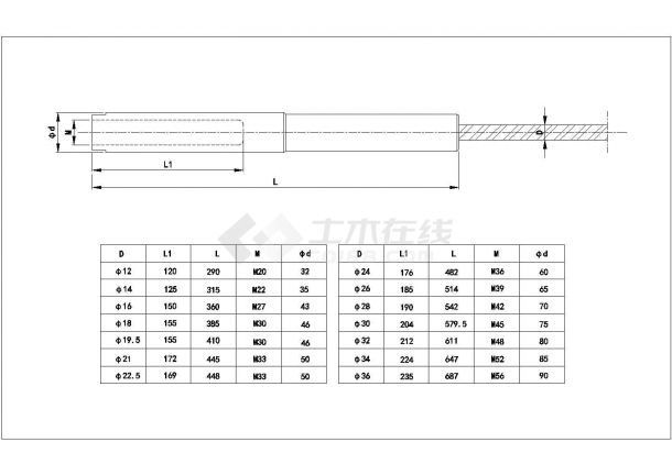 某点式幕墙拉索锁头系列节点CAD设计完整详图-图一