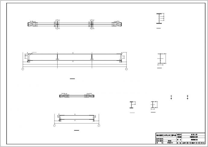 【5层】4435.55平米钢框架办公楼毕业结构构件cad图纸_图1