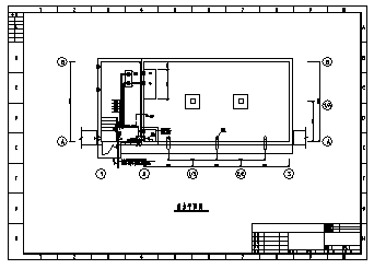 某泵房强电设计cad图(含动力，照明设计)-图一