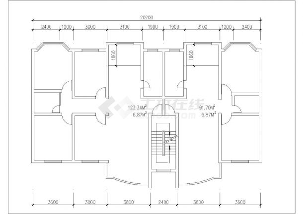 天津市金色滨湖花园小区经典热门的平面户型设计CAD图纸（共37张）-图一
