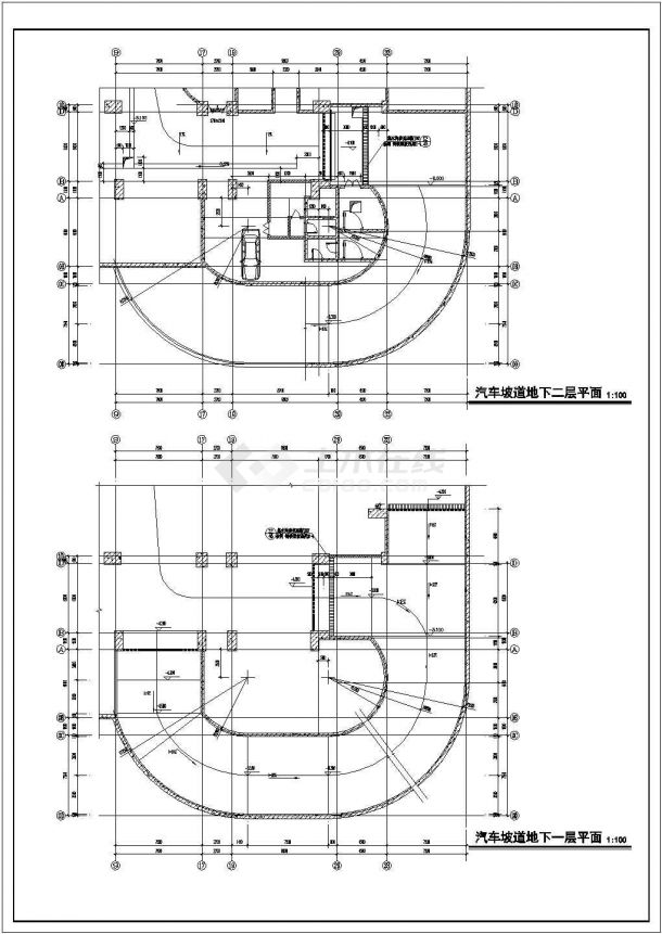 广州欧枫小区2.8万平米26层框架结构住宅楼建筑设计CAD图纸（含机房层）-图二