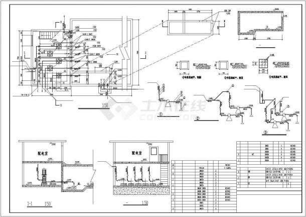 某高层办公楼给排水施工方案设计CAD图纸-图二