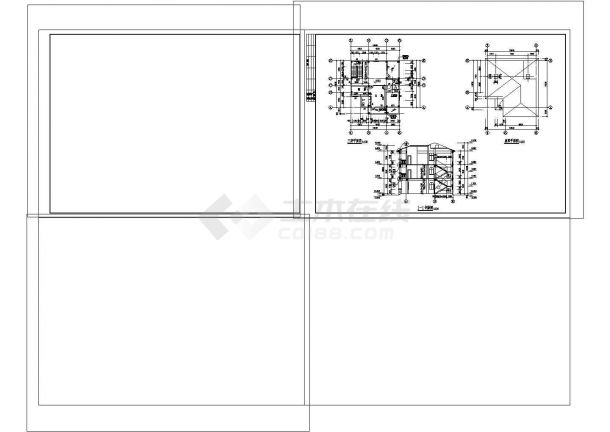 3层 321.67平米私人住宅建施CAD图纸设计-图一