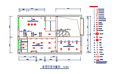 别墅装修配电cad施工方案图纸_图1