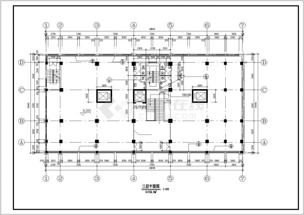 泰州市颐园小区11层框架结构住宅楼建筑设计CAD图纸（含跃层和机房层）-图二