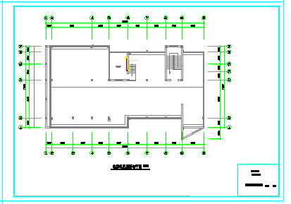 某环保局电气办公楼设计平面布置参考图_图1