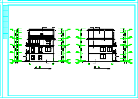 常见别墅建筑结构完整施工cad设计图_图1