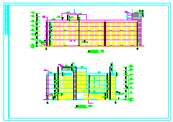 某疗养院全套建筑设计CAD图-图二