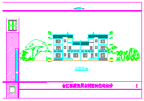 川南民居住宅楼整cad方案设计图纸-图二