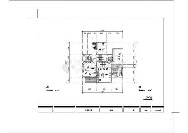 3层宅基地133.7总建筑179.7平米平原水乡型联排农村住宅CAD图纸设计-图二