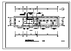 某给水泵房电气施工cad图(含低压配电设计平面图)_图1