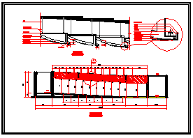 大学阶梯式大会议室室内装修cad平面设计图