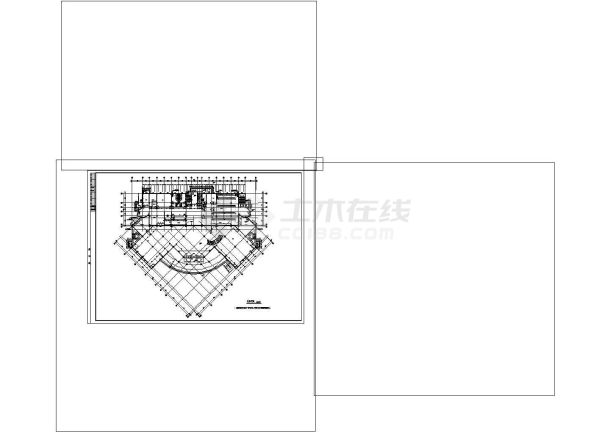 -2+10层高档酒店建筑设计CAD图纸设计-图二