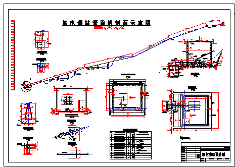 电灌站工程cad设计建筑图纸-图一