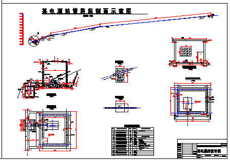 电灌站工程cad设计建筑图纸-图二