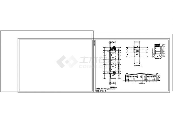 厂房设计_3层局部5层厂房建筑施工CAD图纸设计-图一