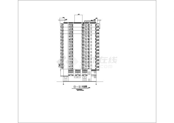 某市中心小区高层住宅建筑设计施工全套方案CAD图纸-图一