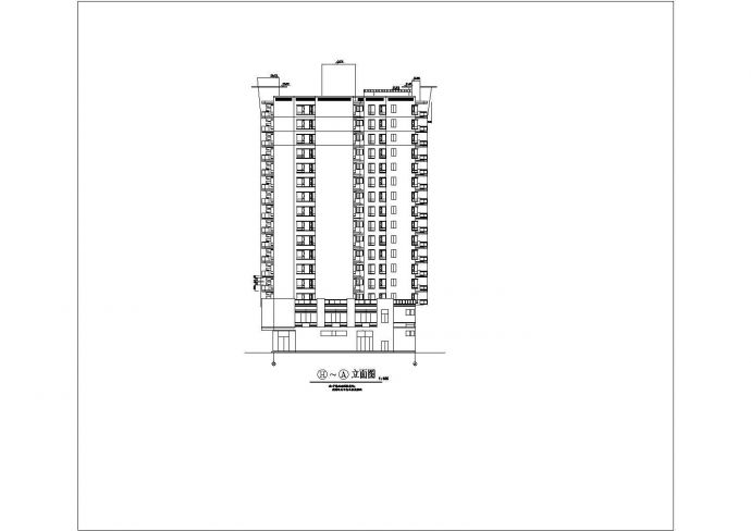 某市中心小区高层住宅建筑设计施工全套方案CAD图纸_图1