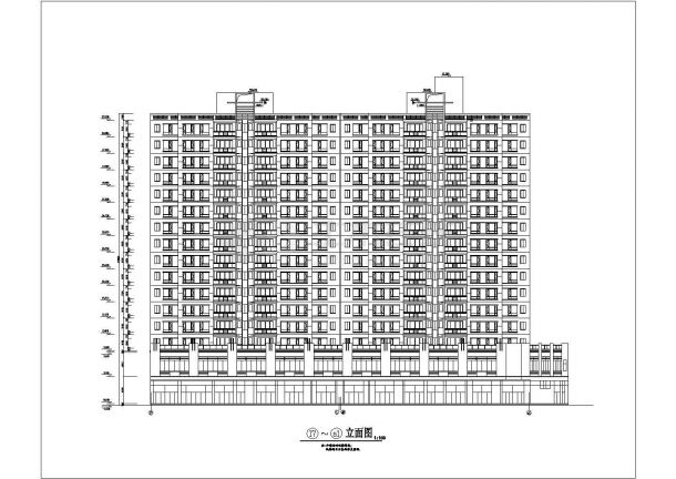 某市中心小区高层住宅建筑设计施工全套方案CAD图纸-图二