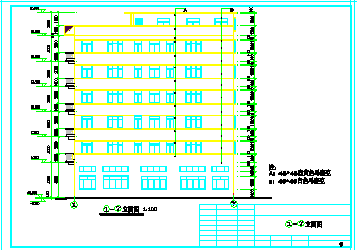多层出租屋建筑设计cad施工全套图纸-图二
