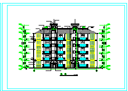 多层公寓住宅楼建筑全套CAD设计图纸-图二
