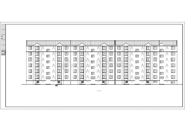 某花园小区住宅楼建筑设计施工全套方案CAD图纸（含设计说明）-图二