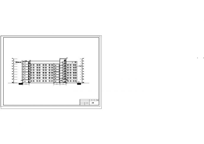 办公楼设计_8层综合办公楼建筑面积8400㎡（含计算书，建筑、结构图，施组）cad 图纸_图1