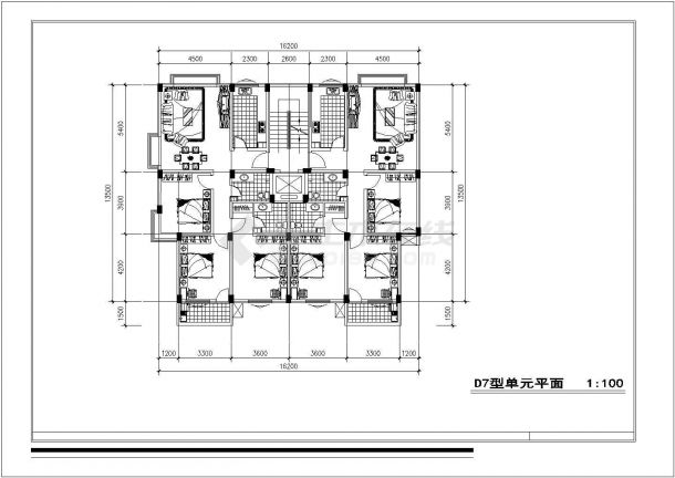 某市高层住宅小区建筑CAD设计图-图一